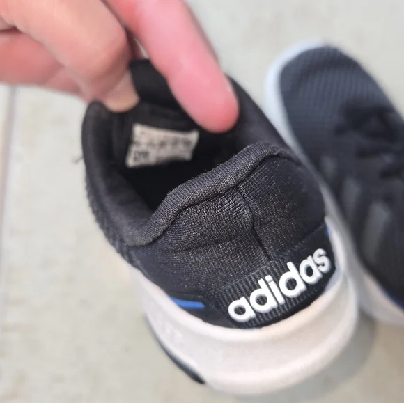 Adidas Toddler 6 Black and White Sneakers - Picture 3 of 5